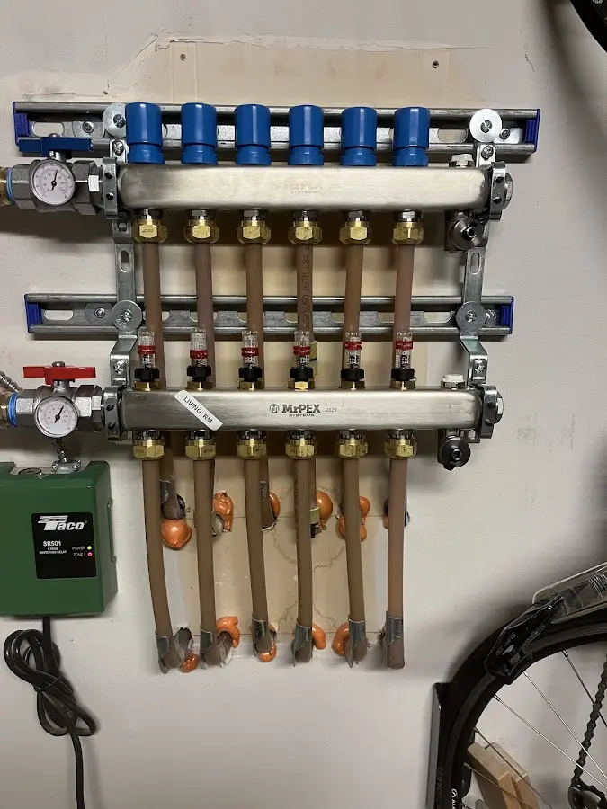 Plumber performing Gas Line Installation at a residential property in Lincoln Park